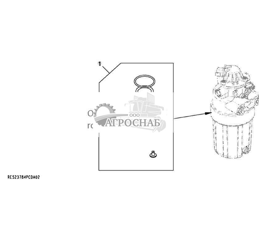9901 Комплект уплотнений топливного фильтра грубой очистки 
